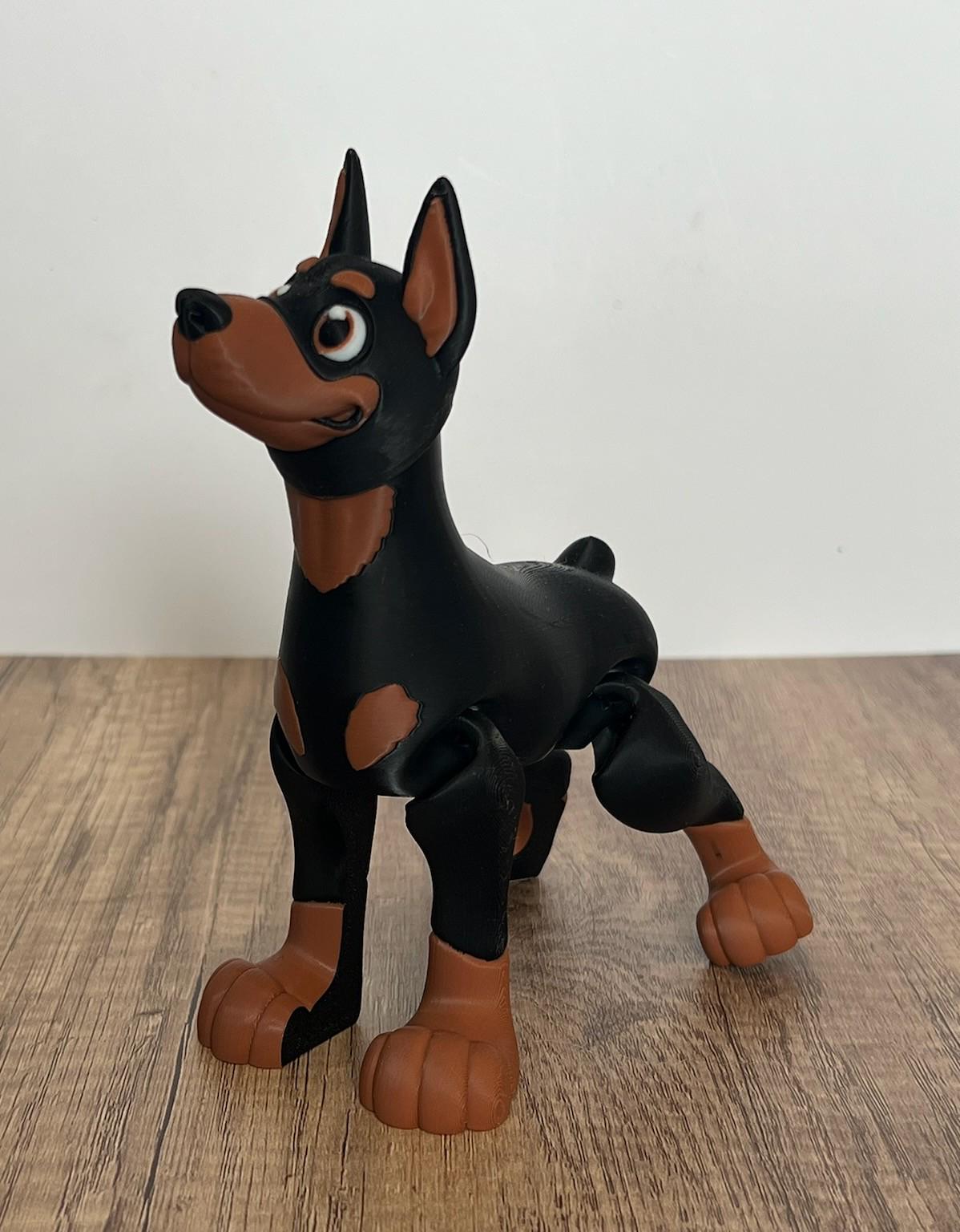 3D Printed Doberman Flexi With Cropped/natural Ears 2 Sizes - Etsy