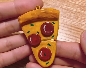 Handmade Pizza Keychain,Key Chains Accessories,Handmade Gifts,Gifts For Sisters,Cute Keychains,Jewelry Pendant,Gift for Daughter