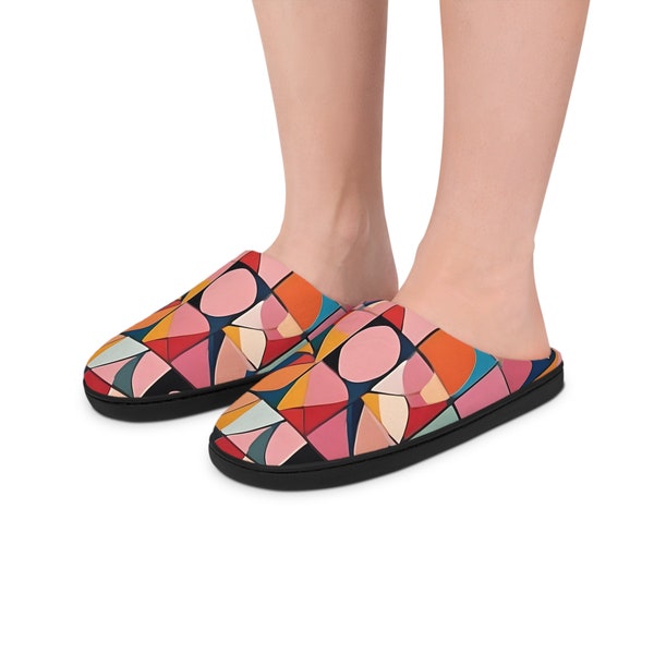 Bohemian Rose Geometric Acrylic Chic Women's Slippers