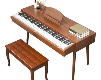 E-Piano 88 Tastengewicht Hammer Home Anfänger Massivholz Dressing Schublade Schreibtisch Elektronisches Klavier