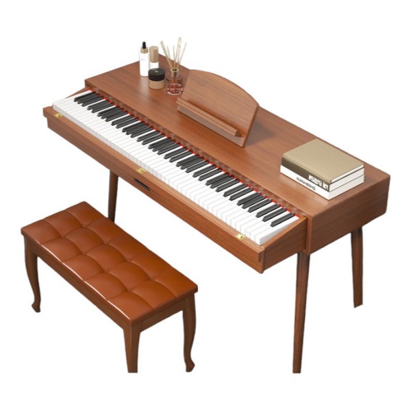 Electric Piano 88 Key Weight Hammer Home Beginner Solid Wood Dressing Drawer Desk Electronic Piano
