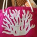 Coral Beach Bag, Nautical Tote
