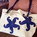 Starfish Beach Bag, Nautical Tote
