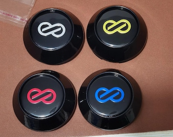 Enkei RPF1 Center Caps (Silver, Red, Blue, Yellow) - SET OF 4 CAPS