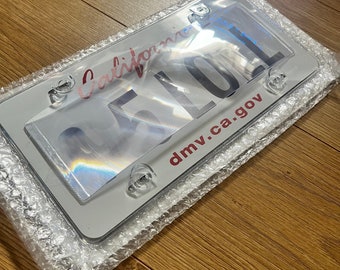 Clear License Plate Cover