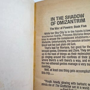 Vintage 1981 In the Shadow of Omizantrim Book 5 War of Powers Fantasy image 8