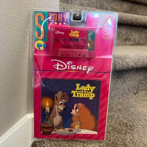 Disney Lady and the Tramp Cassette Read Along Book Tape New Sealed Vintage image 1