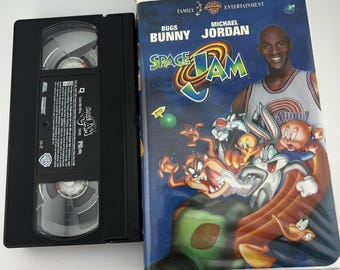Space Jam VHS en estuche tipo concha 1997 Warner Bros Michael Jordan