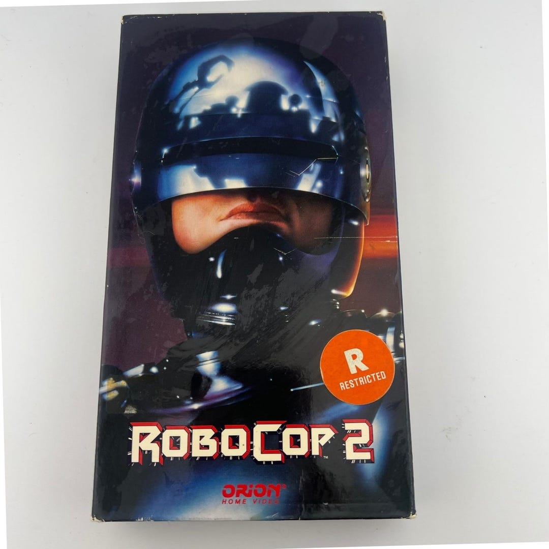 Robocop 2 VHS 1990 Orion Home Video Peter Weller Sci-fi Action Classic ...