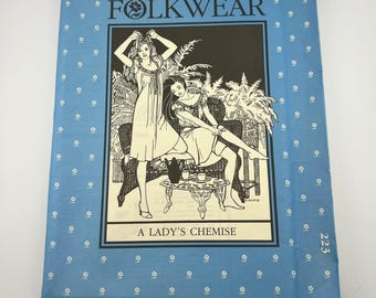 Folkwear 223 A Lady's Chemise Sewing Pattern Misses 6–16 Vintage 1982