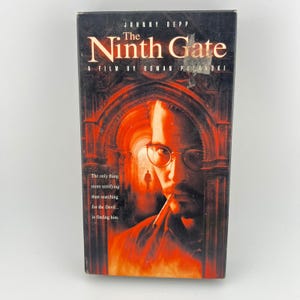 The Ninth Gate VHS 2000 Johnny Depp Thriller Blockbuster Rental Copy Horror
