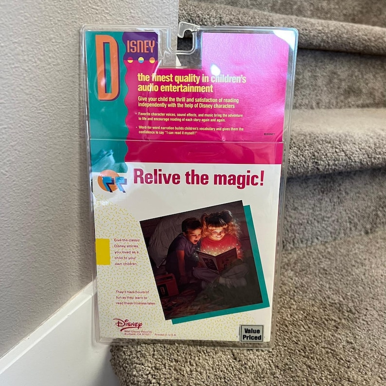 Disney Lady and the Tramp Cassette Read Along Book Tape New Sealed Vintage image 2