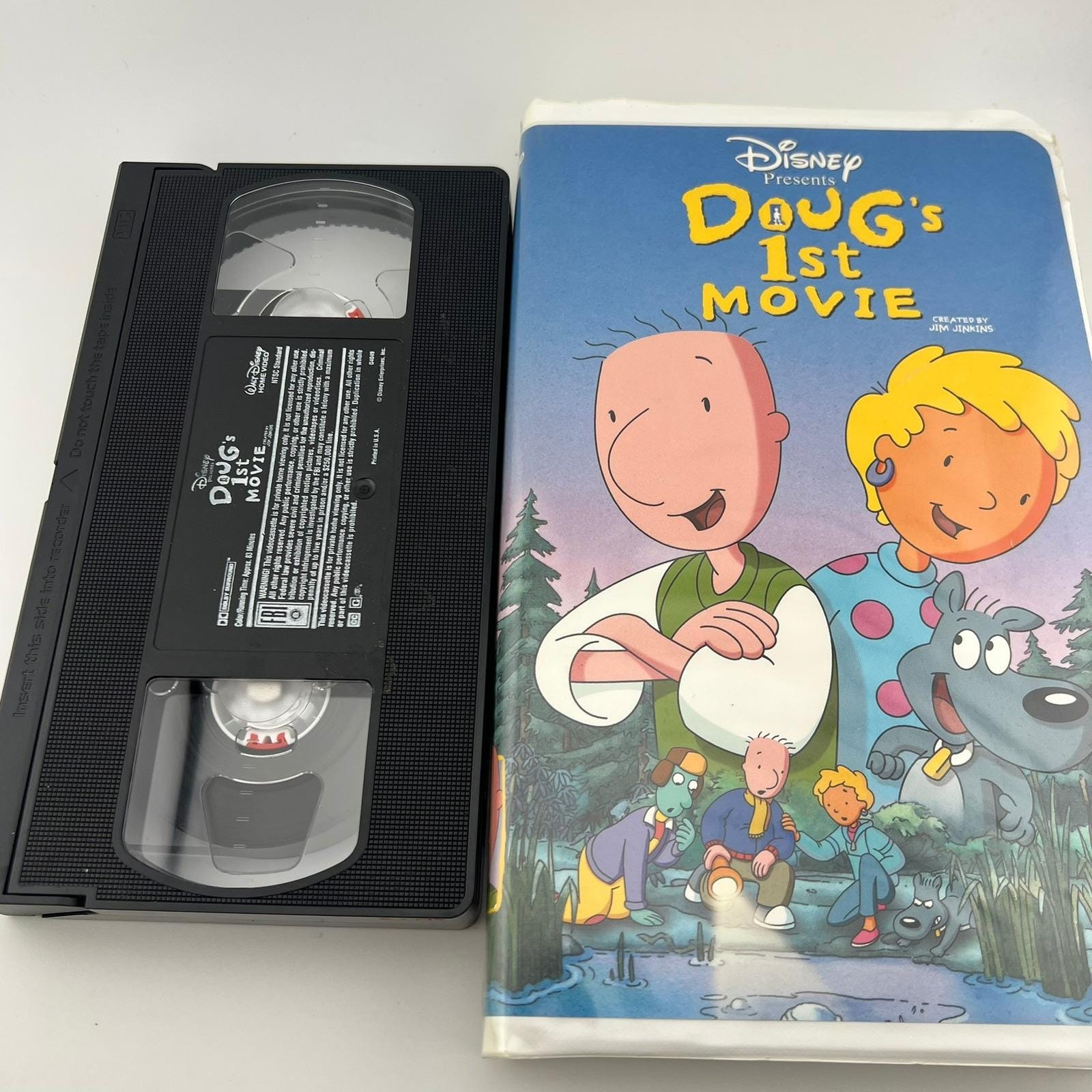 Doug's 1st Movie VHS 1999 Disney Nickelodeon Jim Jinkins Clamshell Tape ...
