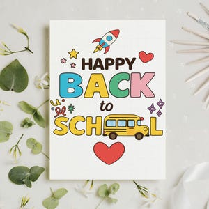 Biglietto di auguri per il ritorno a scuola degli insegnanti, un brillante anno scolastico, biglietti per il primo giorno di scuola per gli insegnanti, buoni regalo per insegnanti, buoni regalo per studenti