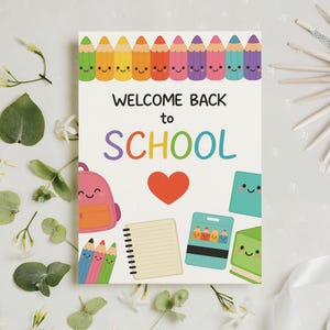Welcome Back To School Card, Back To School Teachers Card, Teacher Gift Cards, Happy First Day Of School Gift,  Back To School 2025 Gifts
