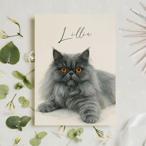 Personalized Cat Photo Card, Funny Birthday Card, Cat Greeting Card, Cute Birthday Gift For Girlfriend, Boyfriend, Husband, Wife, Her, Him