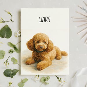 Poodle Dog Birthday Card, Poodle Lover Greeting Card, Custom Dog Photo Card, Birthday Card For Dog Lover Dog Dad, Dog Mom Gifts