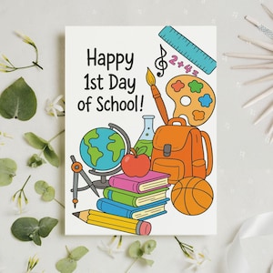 Carte Bonne rentrée scolaire, Cadeaux pour la rentrée 2025, Carte scolaire du Nouvel An, Cadeau parfait pour les étudiants, Cadeaux pour la rentrée des classes