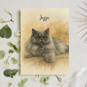 Cute Happy Birthday Greeting Card, Cat Thank You Card, Birthday Card For Cat Mom, Gift For Cat Lover, Happy Birthday Cat Greeting Card
