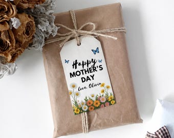 Mother’s Day Present Tag Printable – Happy Mothers Day Tags | Instant Download | DIY Labels