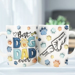 You're Not Just A Dad, You're A Dog Dad - Dog Personalized Custom, Father's Day, Gift For Pet Owners, Pet Lovers, Human Fist Bump Mug