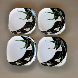 Sango Black Lily Dinnerware - Etsy