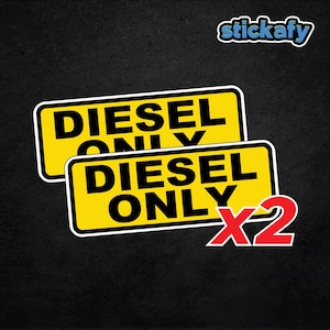 Diesel Only x2 Sticker