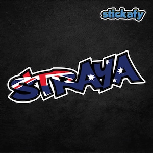 Straya Sticker Australian Flag