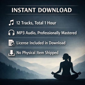 Yoga Music MP3, Relaxation and Meditation, Massage and Pilates, Instant Download image 2