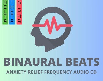 Áudio com batidas binaurais para alívio da ansiedade | Ondas cerebrais Delta Theta em MP3 (Download digital)
