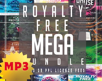 Royalty Free Music Bundle MP3 | 11 Album Mega Collection for Business, YouTube, Videos, Podcasts, Commercial Use | No PPL PRS Fees Download