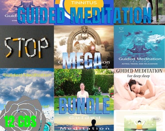 Paquete de CD de meditación guiada: Alivio del estrés, sueño y más