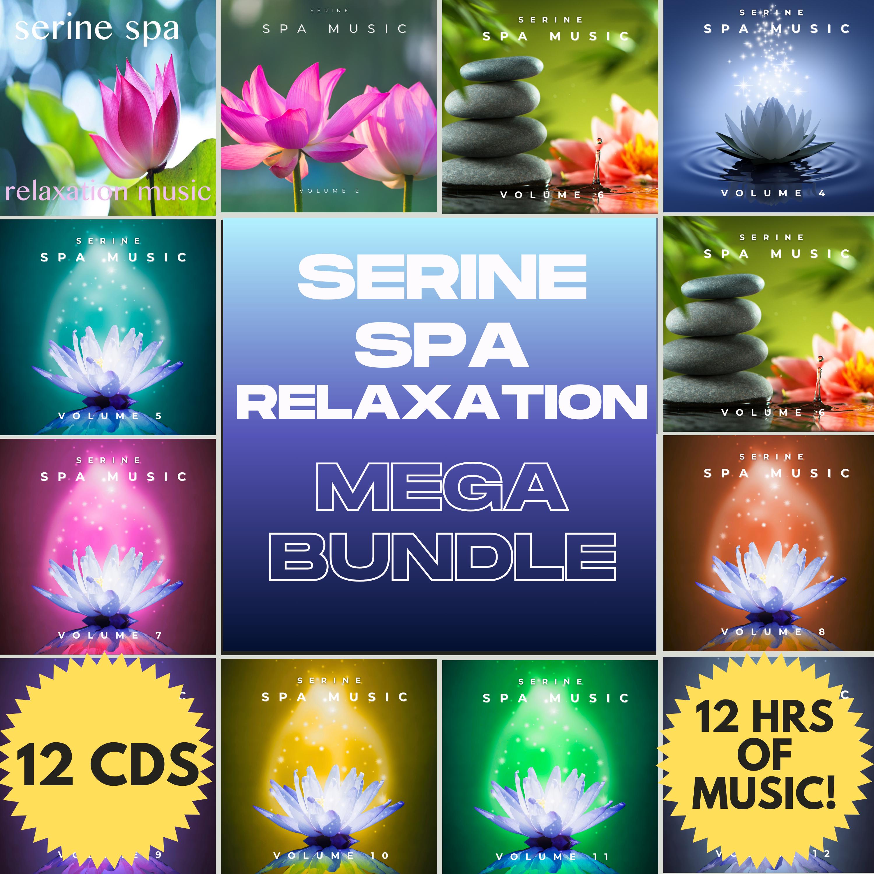 Spa Relaxation Music CD Mega Bundle: 12-CD Set for Massage, Yoga