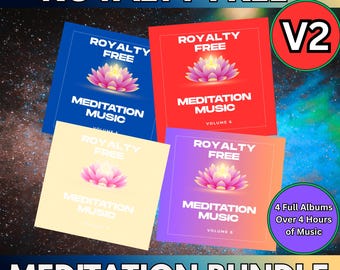 Meditation Music CD Bundle Vol 2, 4CD Set, Relaxation, Massage, Stress Relief