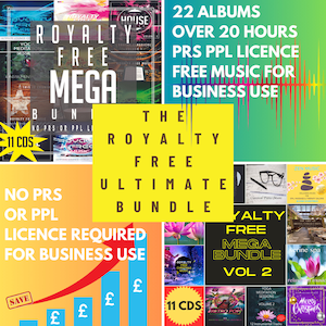 Royalty-Free Music Ultimate Bundle: 22 CDs - PPL PRS License-Free Music CD
