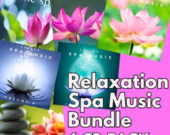 Serenity Spa relaxation music 6 album bundle (Vol 1–6) - salon massage therapies