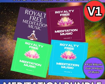 Meditation Music CD Bundle Vol 1, 4CD Set, Relaxation, Massage, Stress Relief