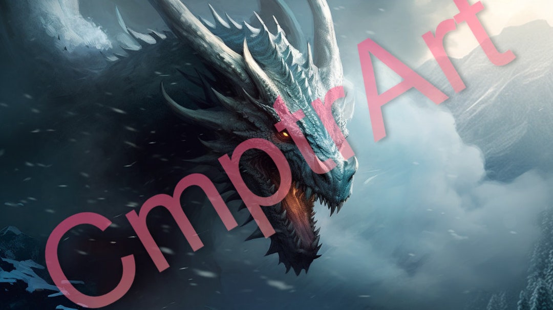 Dragon Computer Background Art - Etsy