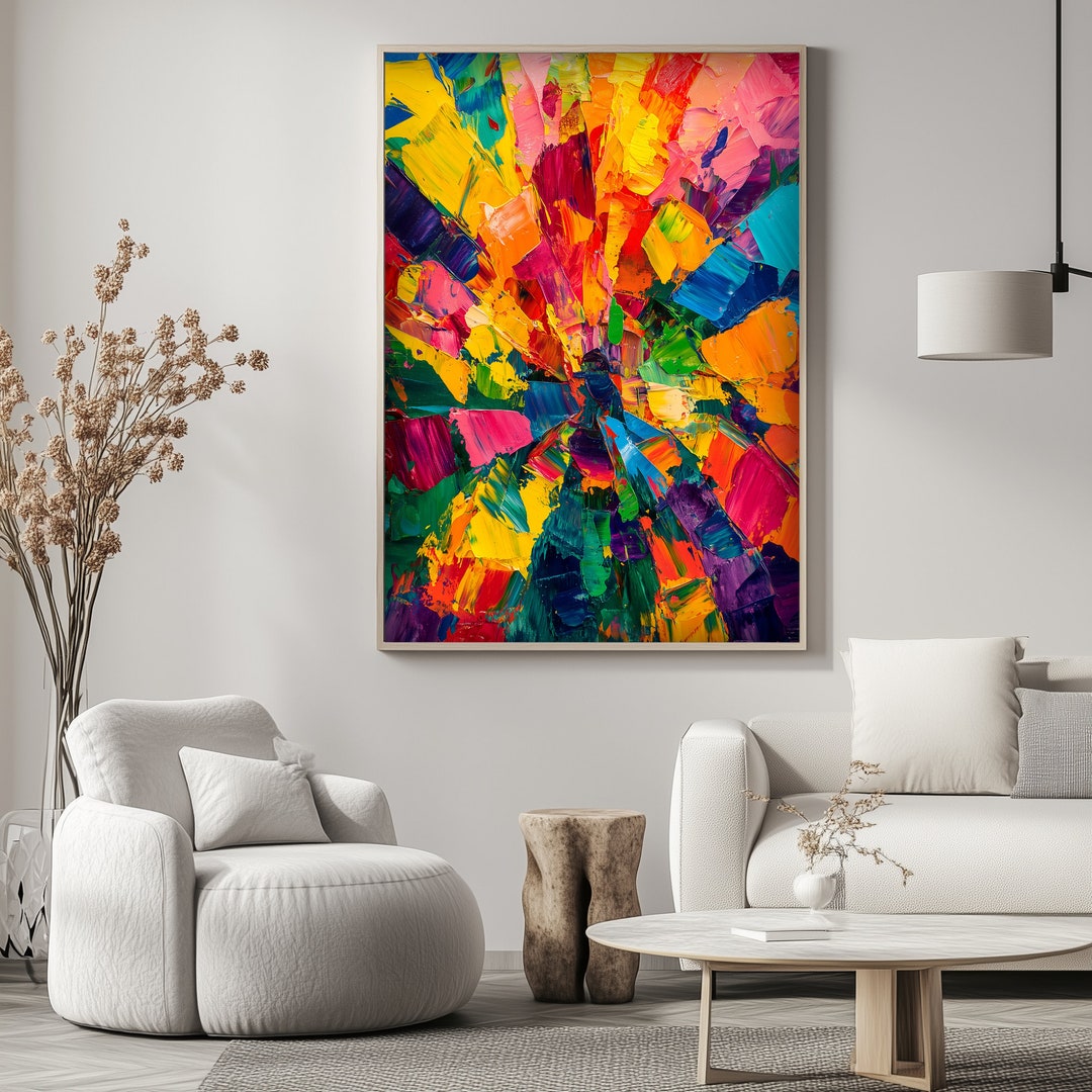 Abstract Digital Wall Art Oil Painting Wall Art Modern Wall Decor ...