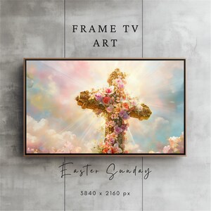 Jesus Art for Frame TV Easter Frame TV Art He is Risen Samsung Frame TV Art Christian Wall Art Religious Tv Frame Art Christian Wall Art