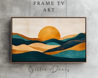 Wüste Sonnenuntergang Rahmen TV Kunst Moderne minimalistische Kunst für Rahmen TV Moderne Landschaft Samsung Rahmen TV Kunst Warme Erdtöne Digitale Wandkunst