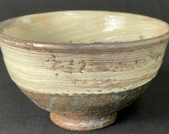 Japan vintage ceramic Raku chawan Macha tea bowl 1970