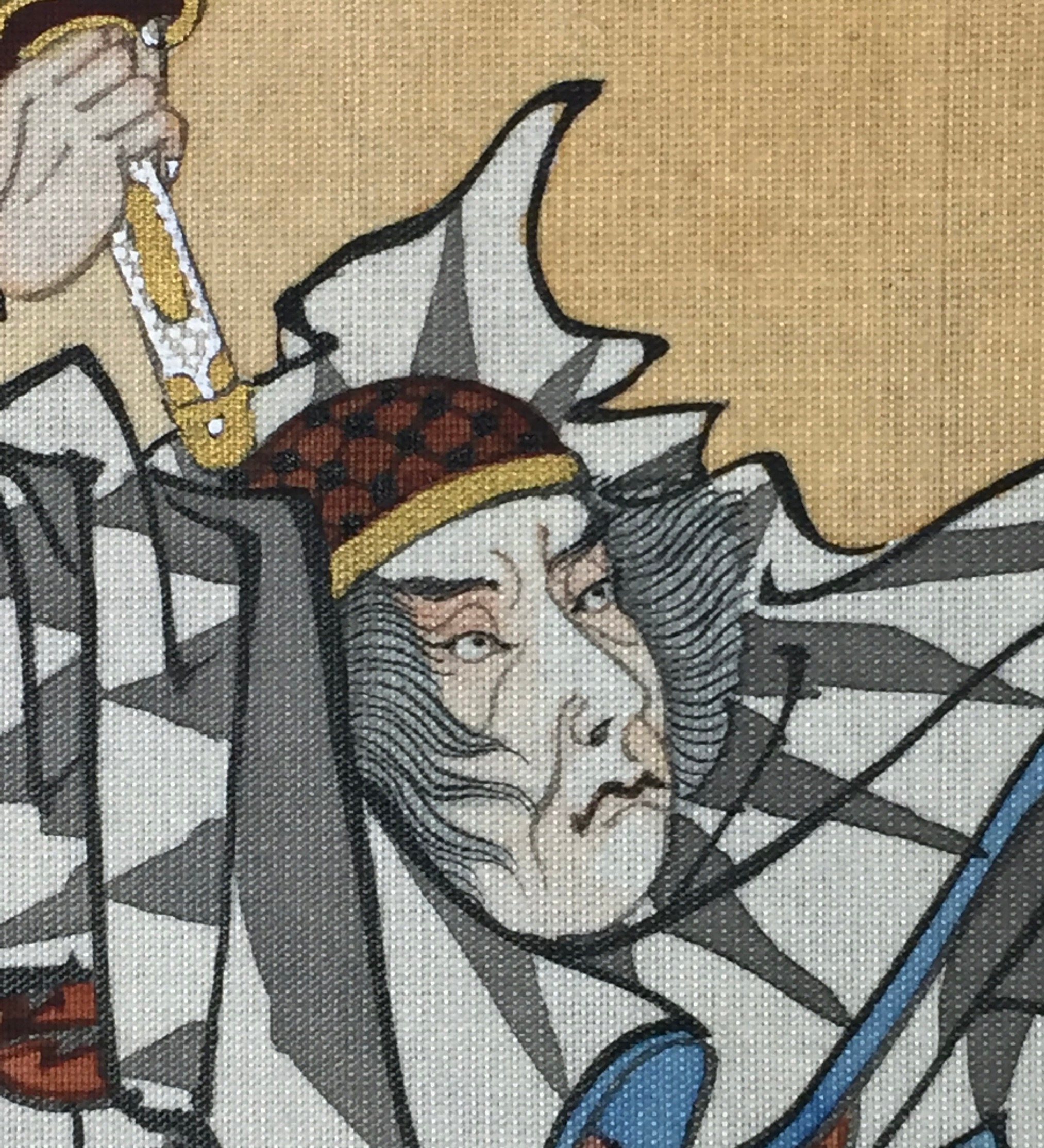 Japan Samurai Silk Painting the 47 Ronin Chushingura 1940