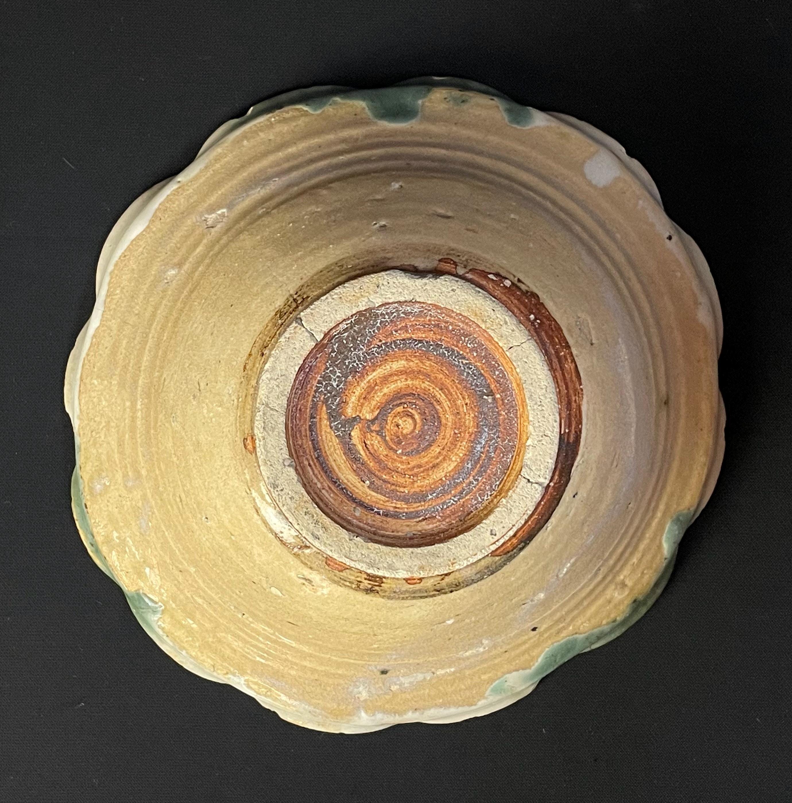 織部のボウル Japan Vintage Oribe Ceramic Bowl 1960 Wood Kiln Hand Craft