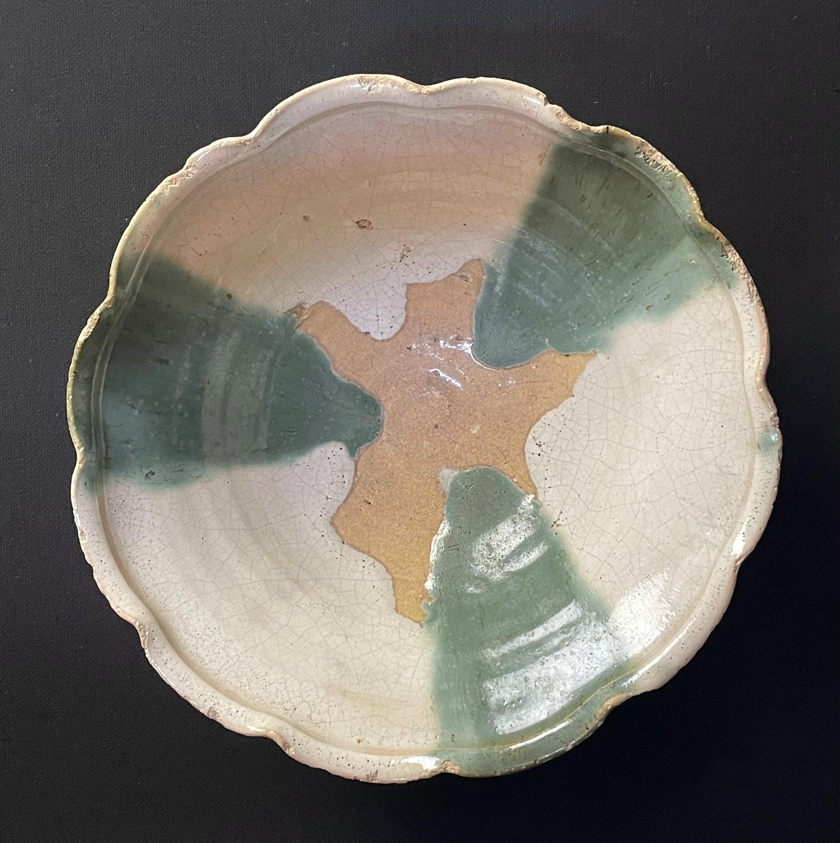織部のボウル Japan Vintage Oribe Ceramic Bowl 1960 Wood Kiln Hand Craft