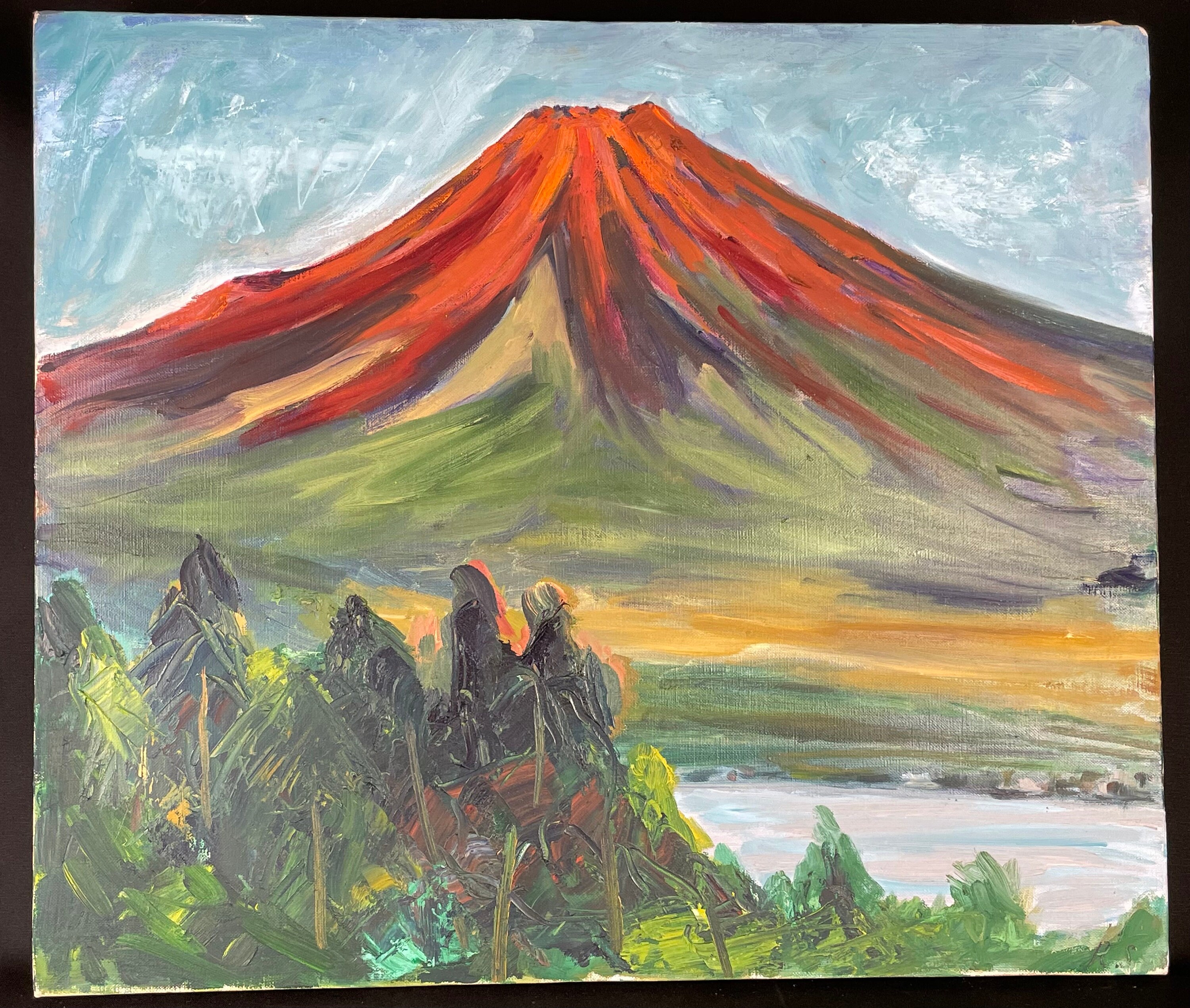 Mt.Fuji oil painting 富士山の絵　油絵　JAPAN Oil Painting of Mount Fuji, Japan - Oil and Canvas