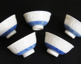 Japan Olympics vintage SAKAZUKI 1940 Sake cup total of 5