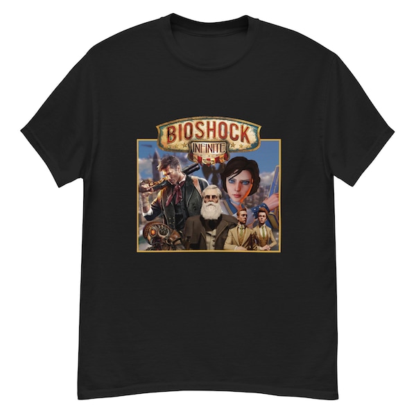 Bioshock Infinite T-shirt | Bioshock Infinite shirt | Gaming merch | Elizabeth Comstock, Booker Dewitt