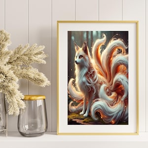 Japanese Kitsune Wall Art