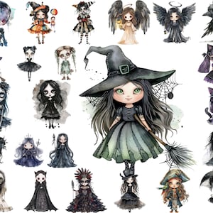 Boneca gótica PNG Clipart, Páscoa Fantasia Sombria Garota Vitoriana Neo Art Decor, Download Digital, Uso Comercial, Imprimíveis